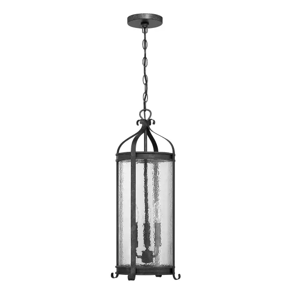 Preston 3-Light Outdoor Hanging Lantern in Iron Oxide - alternate view