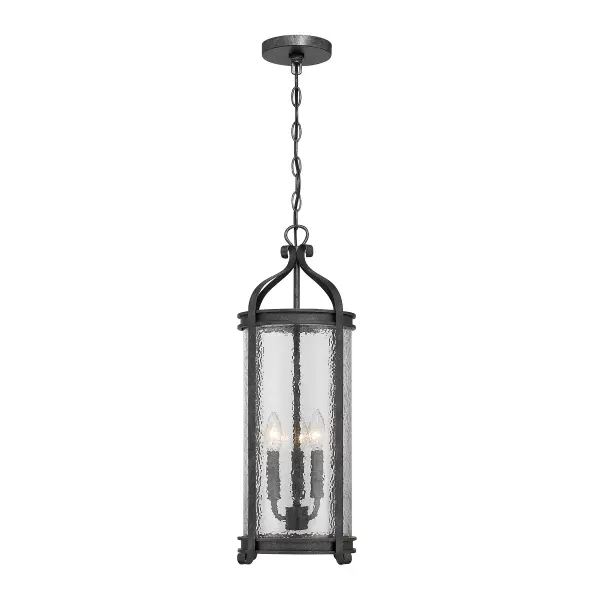 Preston 3-Light Outdoor Hanging Lantern in Iron Oxide - Image 4