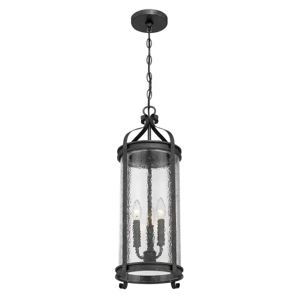 Preston 3-Light Outdoor Hanging Lantern in Iron Oxide - Image 5