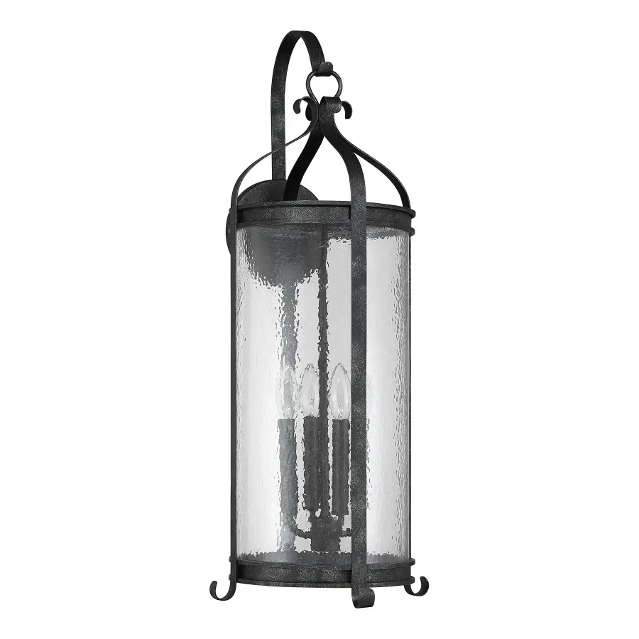 Preston 4-Light Outdoor Wall Lantern in Iron Oxide - Image 2