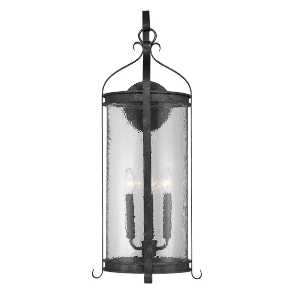 Preston 4-Light Outdoor Wall Lantern in Iron Oxide - Image 3