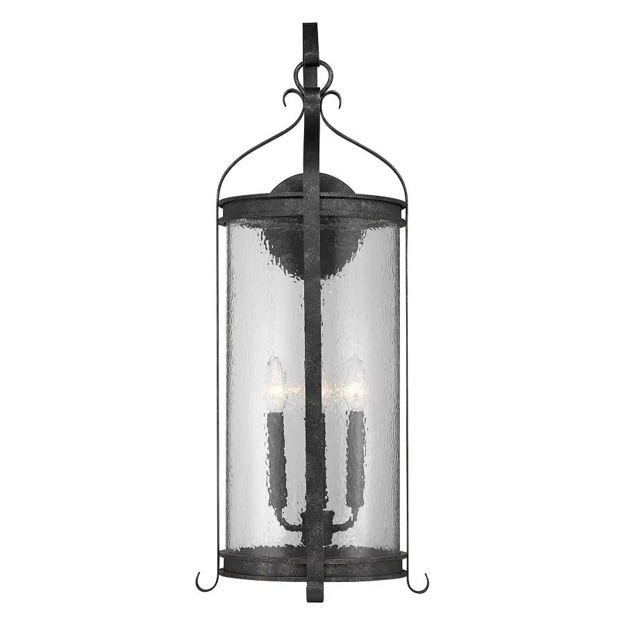 Preston 4-Light Outdoor Wall Lantern in Iron Oxide - Image 3