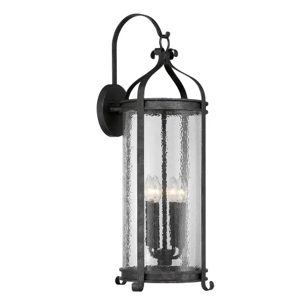 Preston 4-Light Outdoor Wall Lantern in Iron Oxide - Image 4