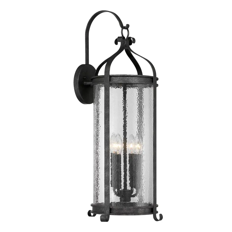Preston 4-Light Outdoor Wall Lantern in Iron Oxide - Image 4