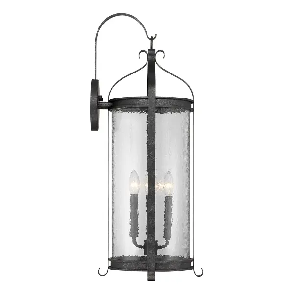 Preston 4-Light Outdoor Wall Lantern in Iron Oxide - Image 5