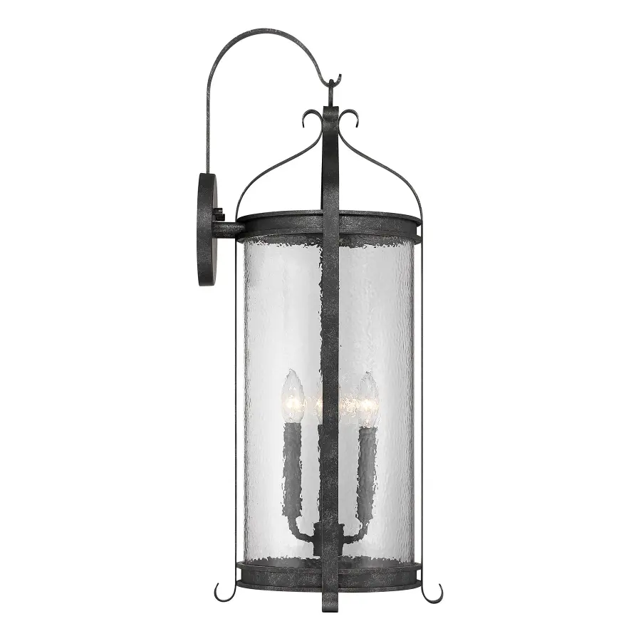 Preston 4-Light Outdoor Wall Lantern in Iron Oxide - Image 5