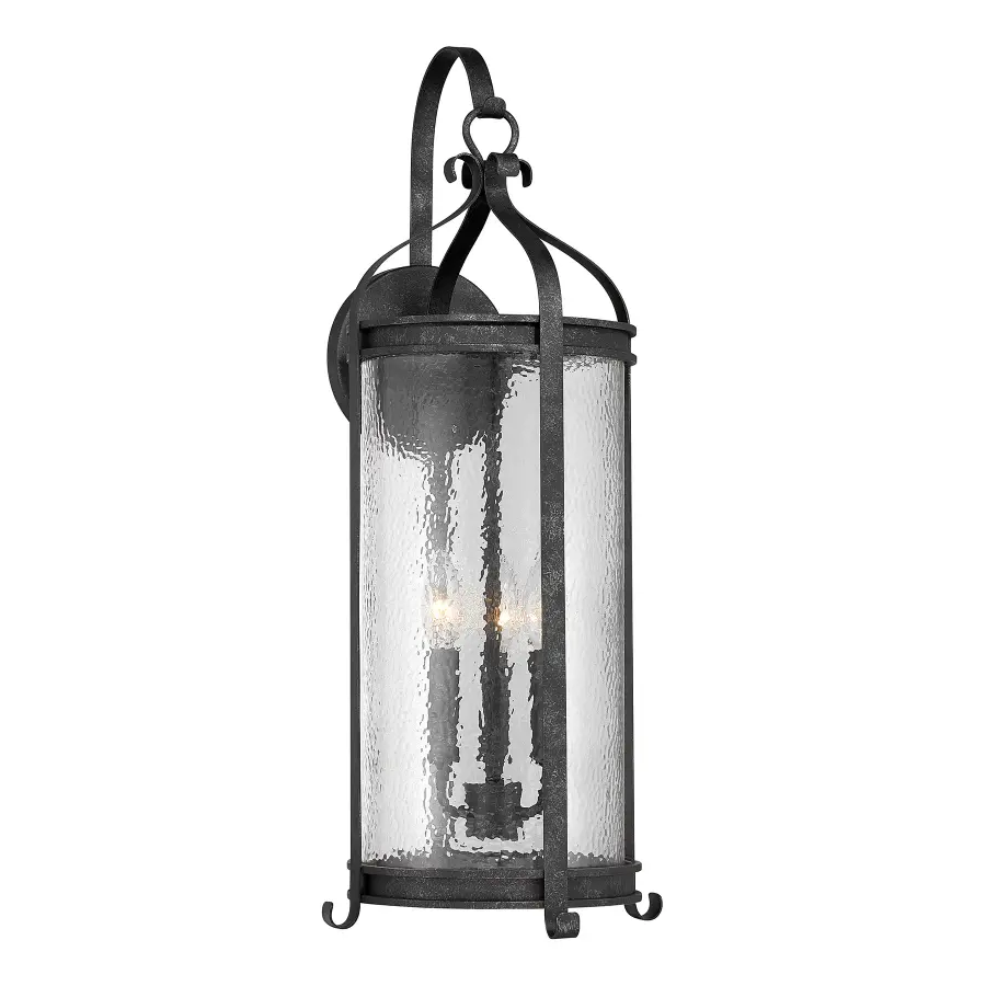 Preston 3-Light Outdoor Wall Lantern in Iron Oxide - Image 1