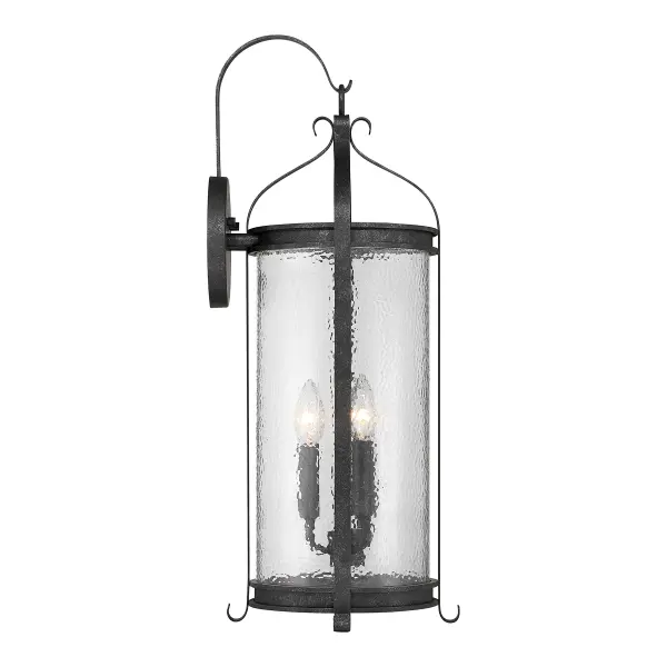 Preston 3-Light Outdoor Wall Lantern in Iron Oxide - Image 5