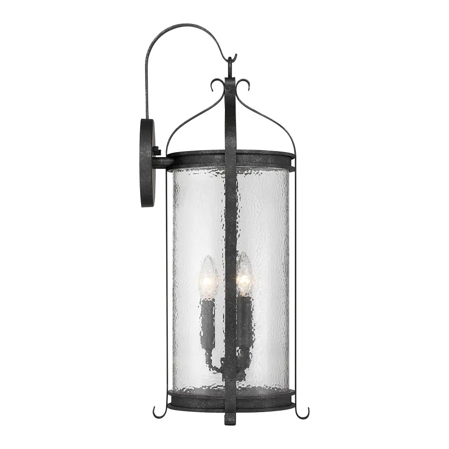 Preston 3-Light Outdoor Wall Lantern in Iron Oxide - Image 5