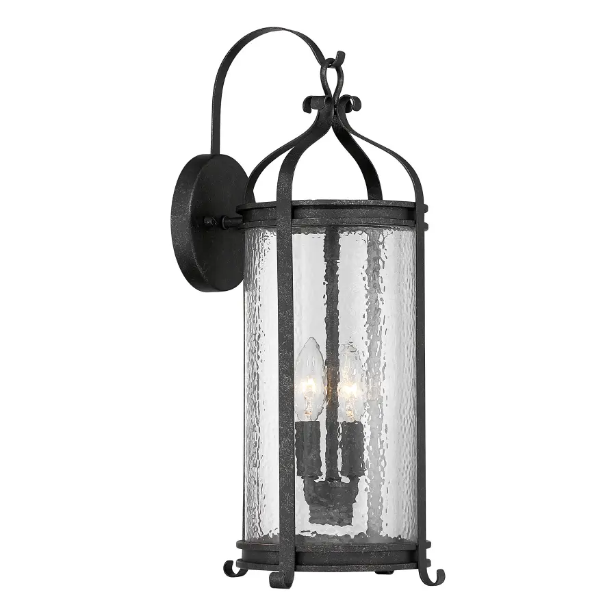 Preston 2-Light Outdoor Wall Lantern in Iron Oxide - Image 4