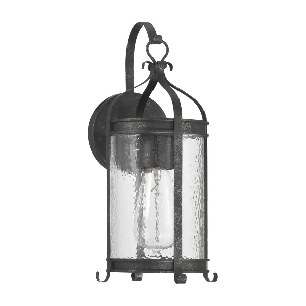 Preston 1-Light Outdoor Wall Lantern in Iron Oxide - alternate view