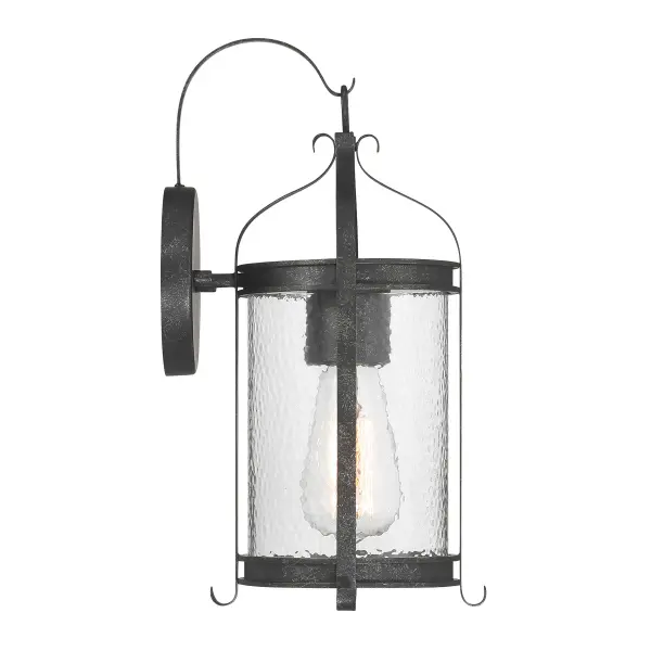 Preston 1-Light Outdoor Wall Lantern in Iron Oxide - Image 5
