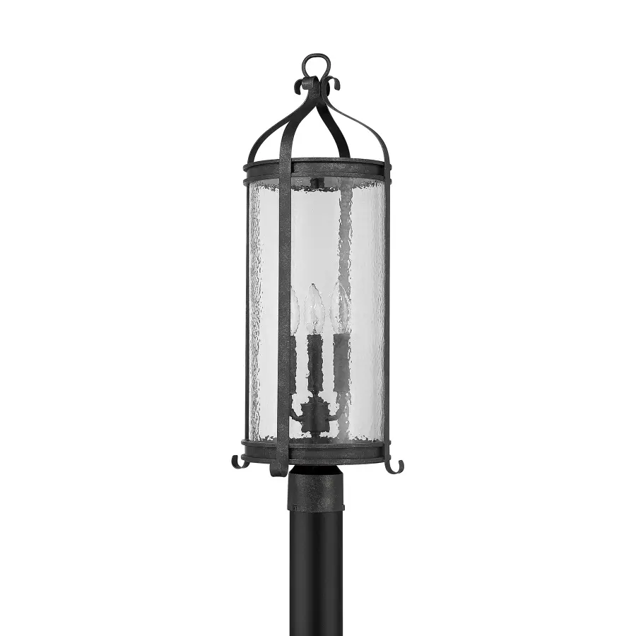 Preston 3-Light Outdoor Post Lantern in Iron Oxide - Image 2