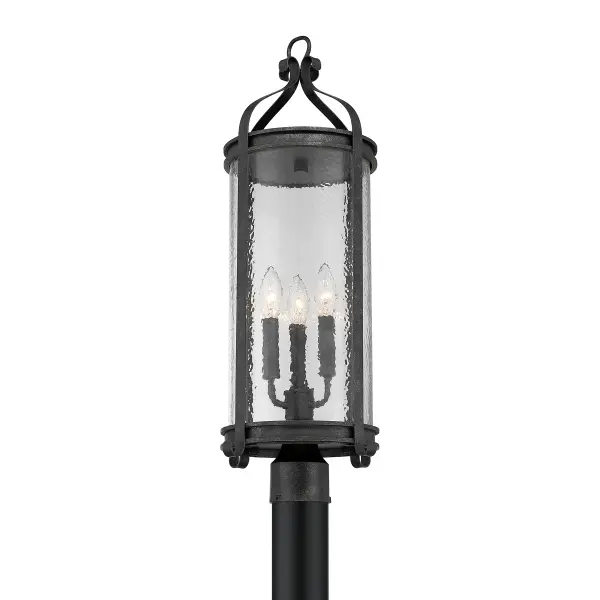 Preston 3-Light Outdoor Post Lantern in Iron Oxide - Image 5
