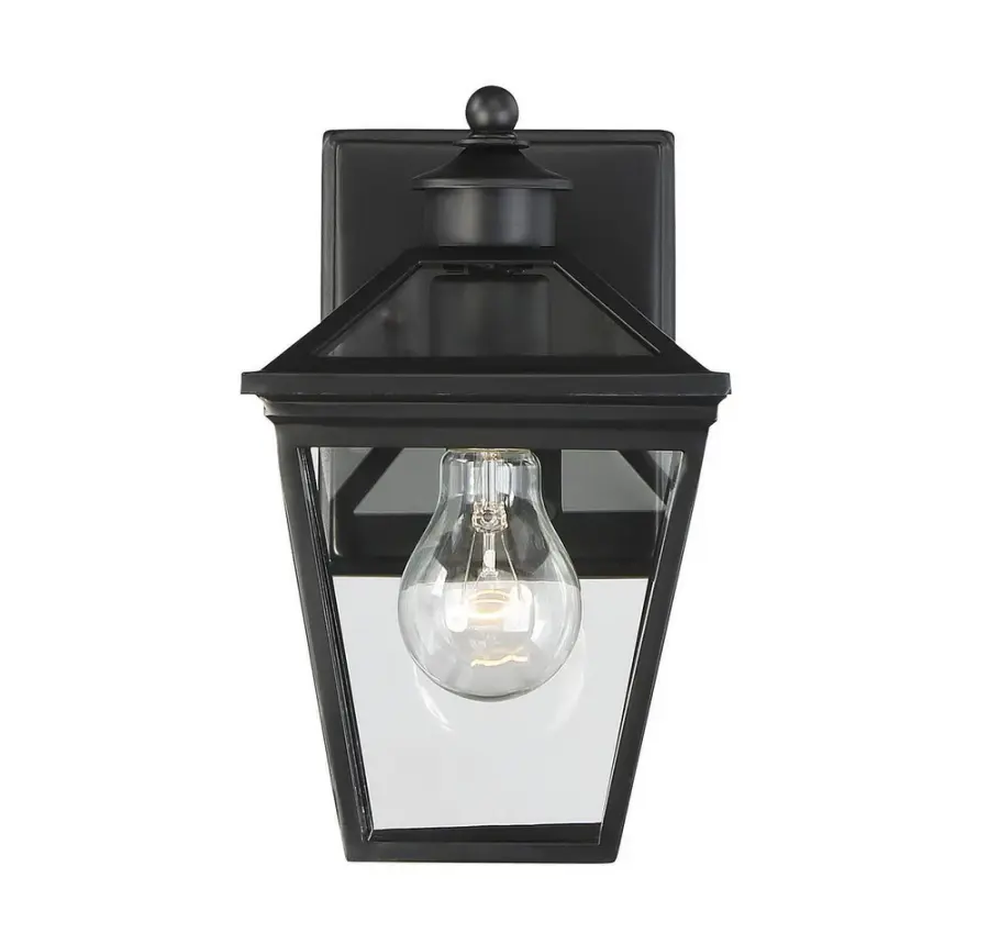 Ellijay 1-Light Outdoor Wall Lantern in Black - Image 2