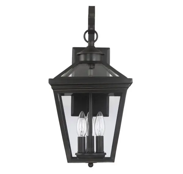 Ellijay 3-Light Outdoor Wall Lantern in English Bronze - alternate view