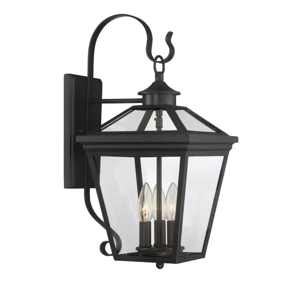 Ellijay 3-Light Outdoor Wall Lantern in English Bronze - Image 4