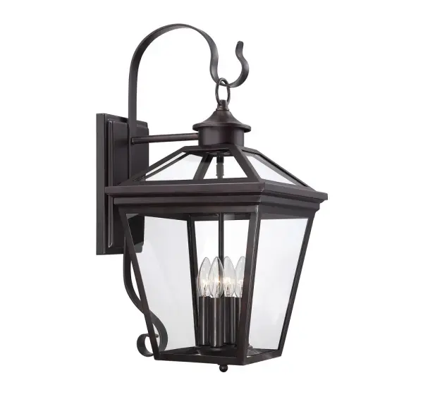 Ellijay 4-Light Outdoor Wall Lantern in English Bronze - alternate view