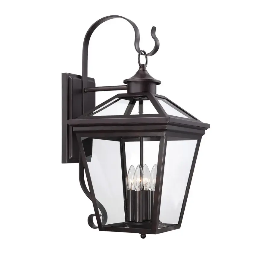 Ellijay 4-Light Outdoor Wall Lantern in English Bronze - Image 2