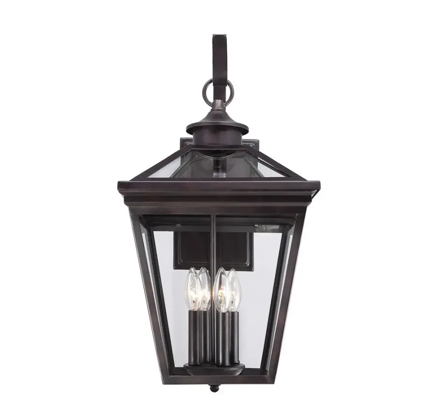 Ellijay 4-Light Outdoor Wall Lantern in English Bronze - Image 3
