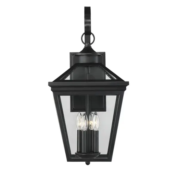 Ellijay 4-Light Outdoor Wall Lantern in Black - Image 2