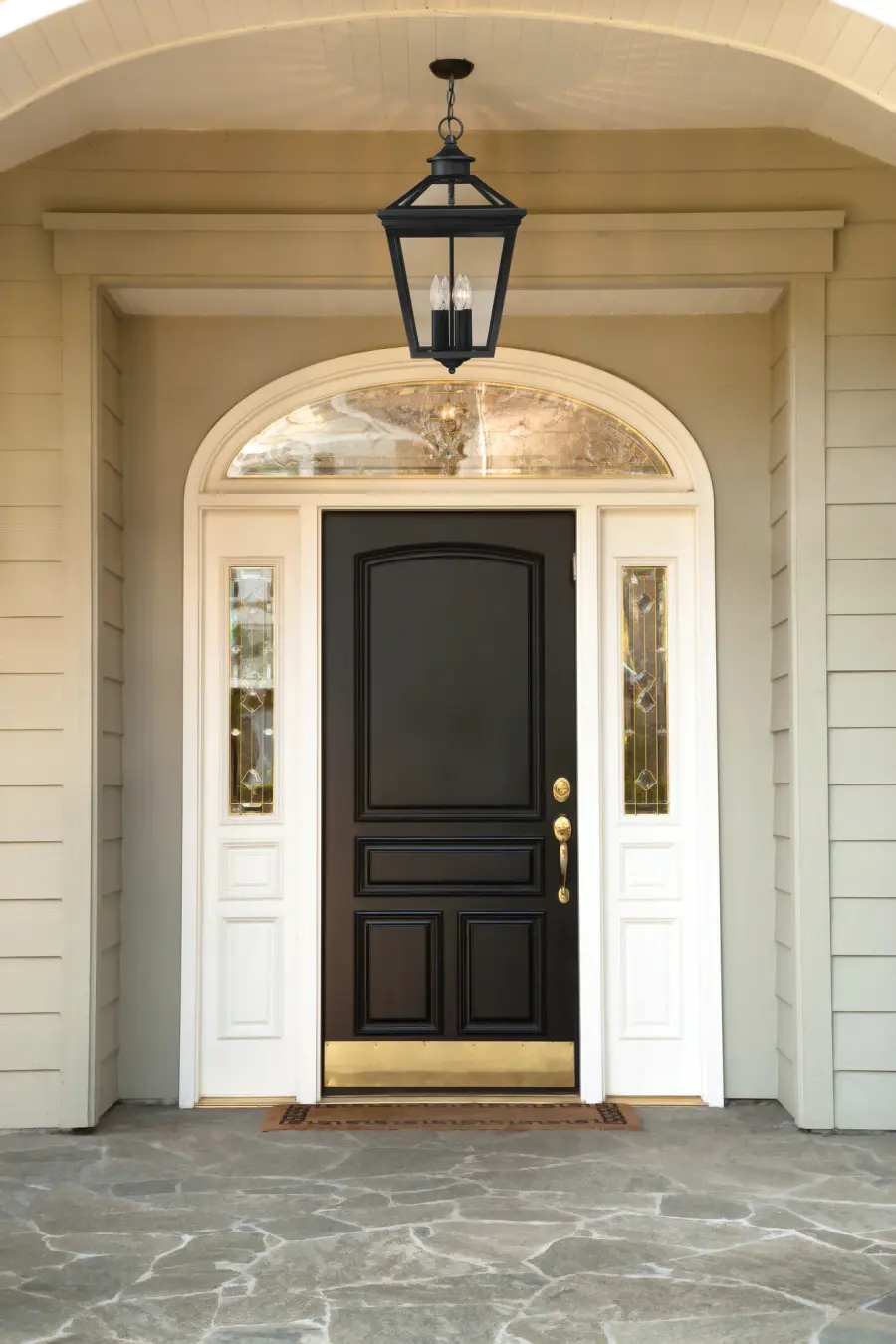 Ellijay 4-Light Outdoor Hanging Lantern in Black - Image 6