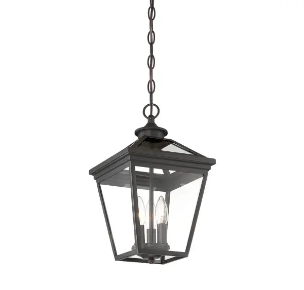 Ellijay 3-Light Outdoor Hanging Lantern in English Bronze - Image 3