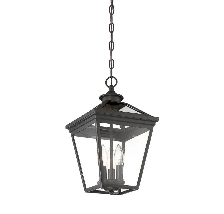 Ellijay 3-Light Outdoor Hanging Lantern in English Bronze - Image 3