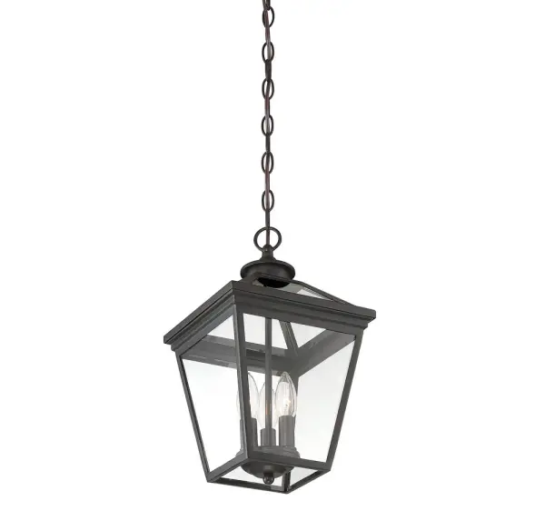 Ellijay 3-Light Outdoor Hanging Lantern in English Bronze - Image 4