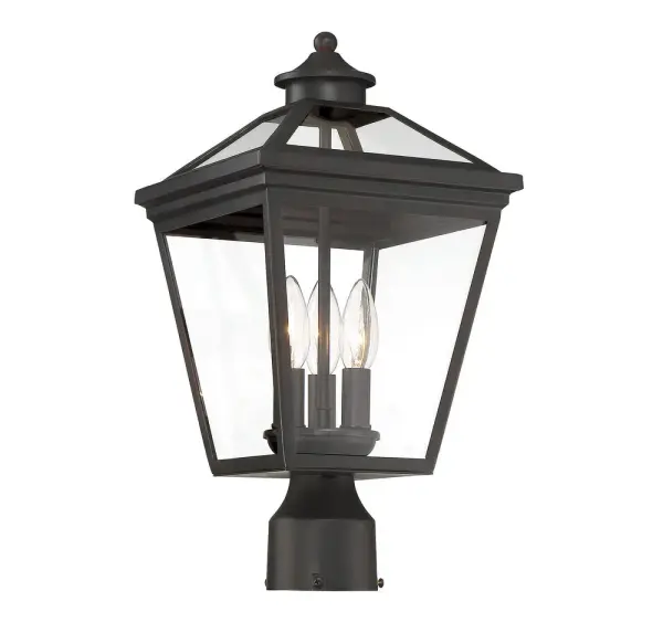 Ellijay 3-Light Outdoor Post Lantern in English Bronze - Image 3
