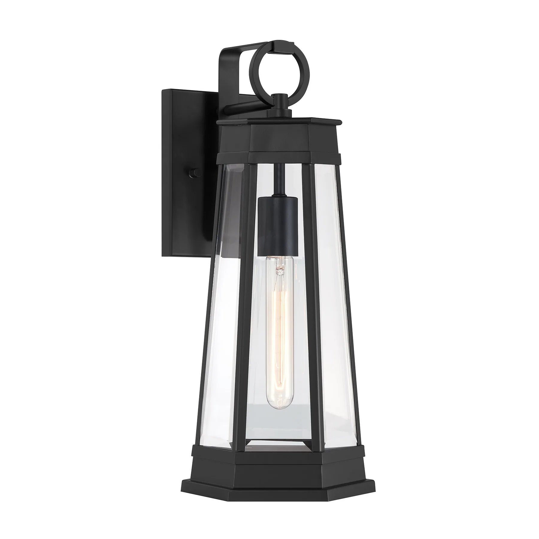 Payne One Light Outdoor Wall Lantern in Matte Black