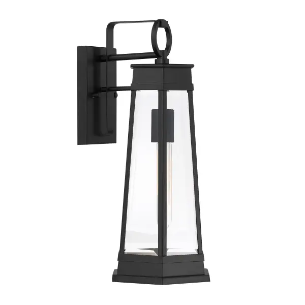 Payne 1-Light Outdoor Wall Lantern in Matte Black - Image 4
