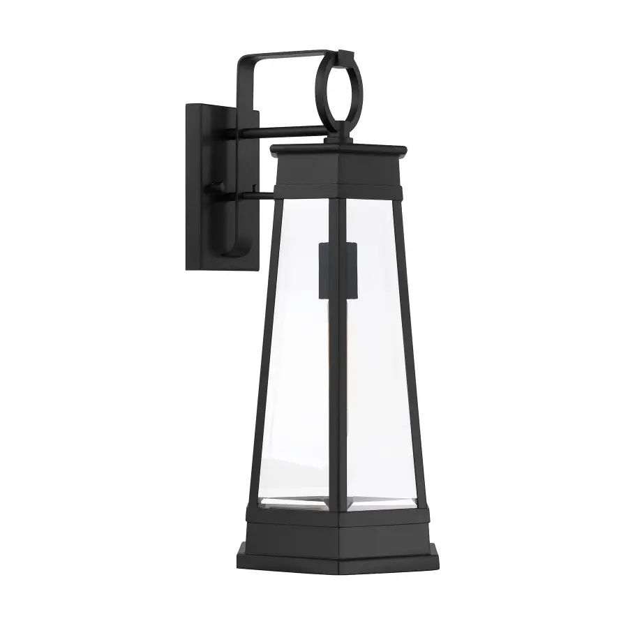 Payne 1-Light Outdoor Wall Lantern in Matte Black - Image 4