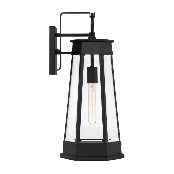 Payne 1-Light Outdoor Wall Lantern in Matte Black - Image 5