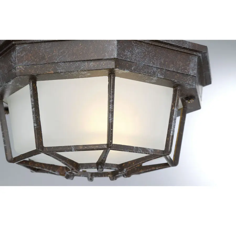 Exterior Collections 1-Light Outdoor Ceiling Light in Rustic Bronze - Image 2