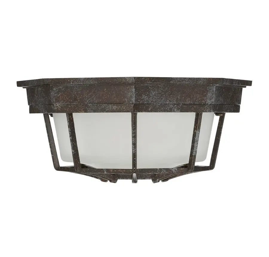 Exterior Collections 1-Light Outdoor Ceiling Light in Rustic Bronze - Image 6