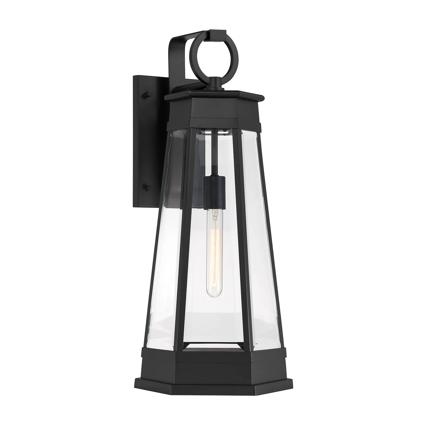 Payne One Light Outdoor Wall Lantern in Matte Black