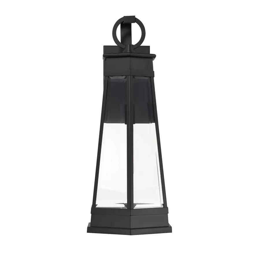 Payne 1-Light Outdoor Wall Lantern in Matte Black - Image 3