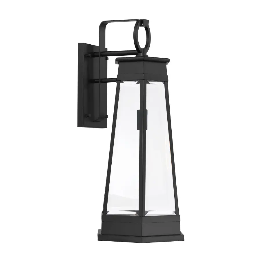 Payne 1-Light Outdoor Wall Lantern in Matte Black - Image 4
