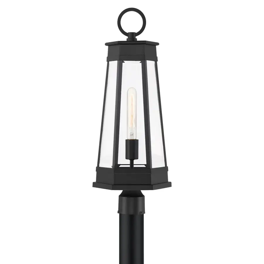 Payne One Light Outdoor Post Lantern in Matte Black - Image 1