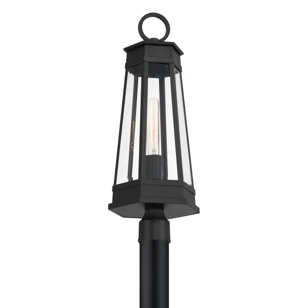 Payne 1-Light Outdoor Post Lantern in Matte Black - Image 5