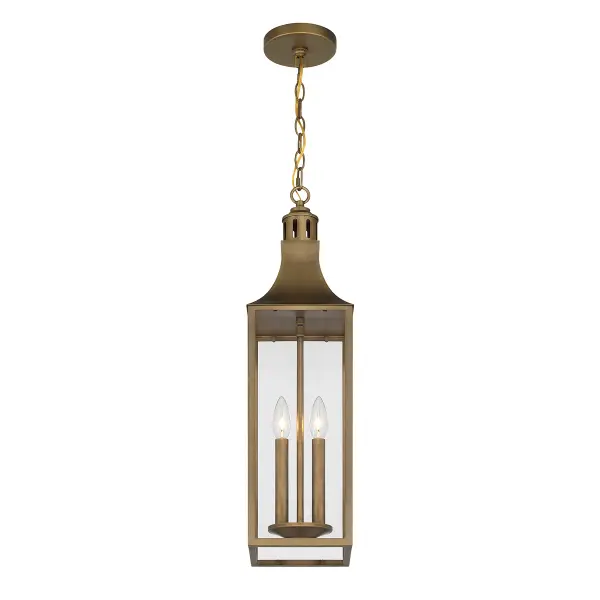 Lancaster 2-Light Outdoor Hanging Lantern in Atlas Bronze - Image 5