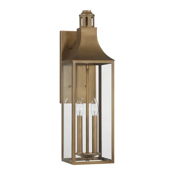 Lancaster 2-Light Outdoor Wall Lantern in Atlas Bronze - alternate view