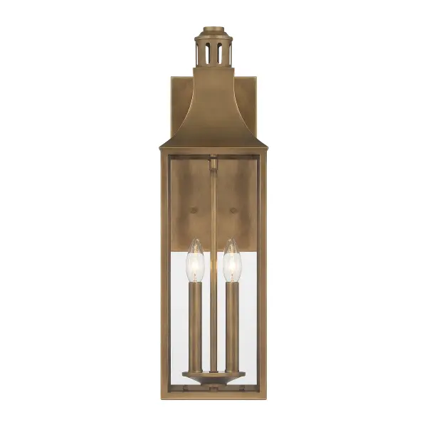 Lancaster 2-Light Outdoor Wall Lantern in Atlas Bronze - Image 3