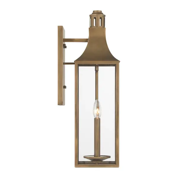 Lancaster 2-Light Outdoor Wall Lantern in Atlas Bronze - Image 5