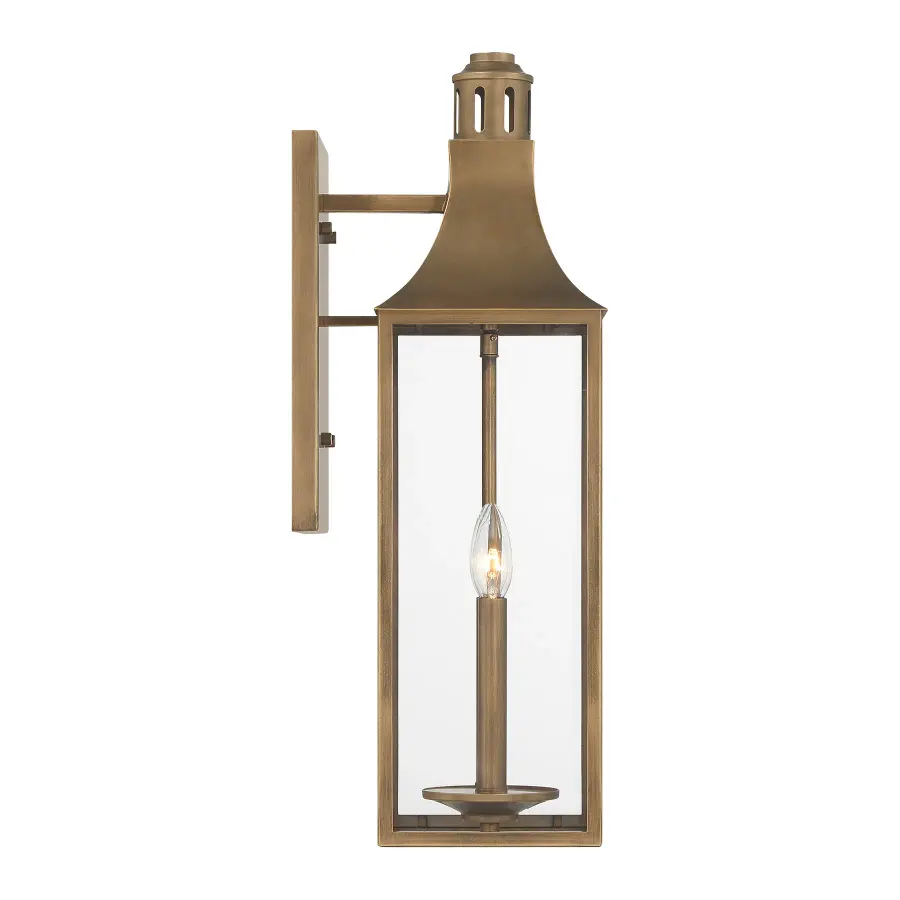 Lancaster 2-Light Outdoor Wall Lantern in Atlas Bronze - Image 5