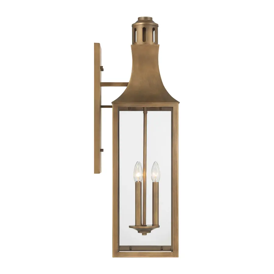 Lancaster 3-Light Outdoor Wall Lantern in Atlas Bronze - Image 5