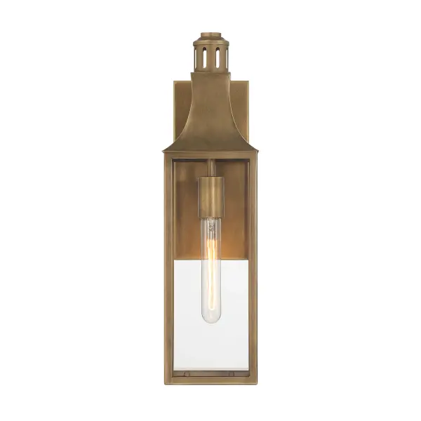 Lancaster 1-Light Outdoor Wall Lantern in Atlas Bronze - Image 3