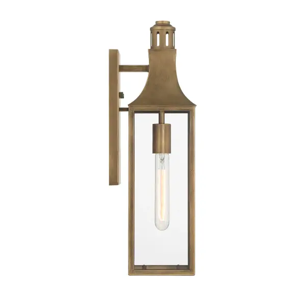 Lancaster 1-Light Outdoor Wall Lantern in Atlas Bronze - Image 5