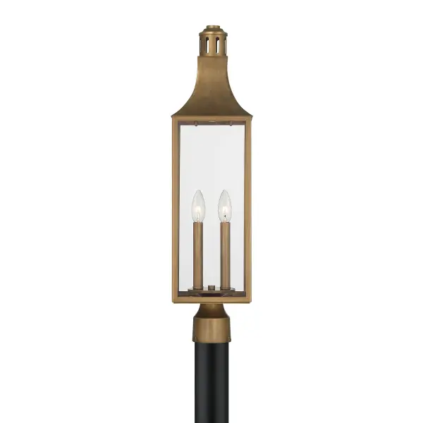 Lancaster 2-Light Outdoor Post Lantern in Atlas Bronze - Image 4